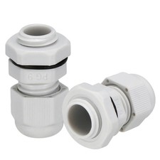 1000 x PG9 White Cable Glands Waterproof IP68 Nylon 4–8mm Wire Connectors