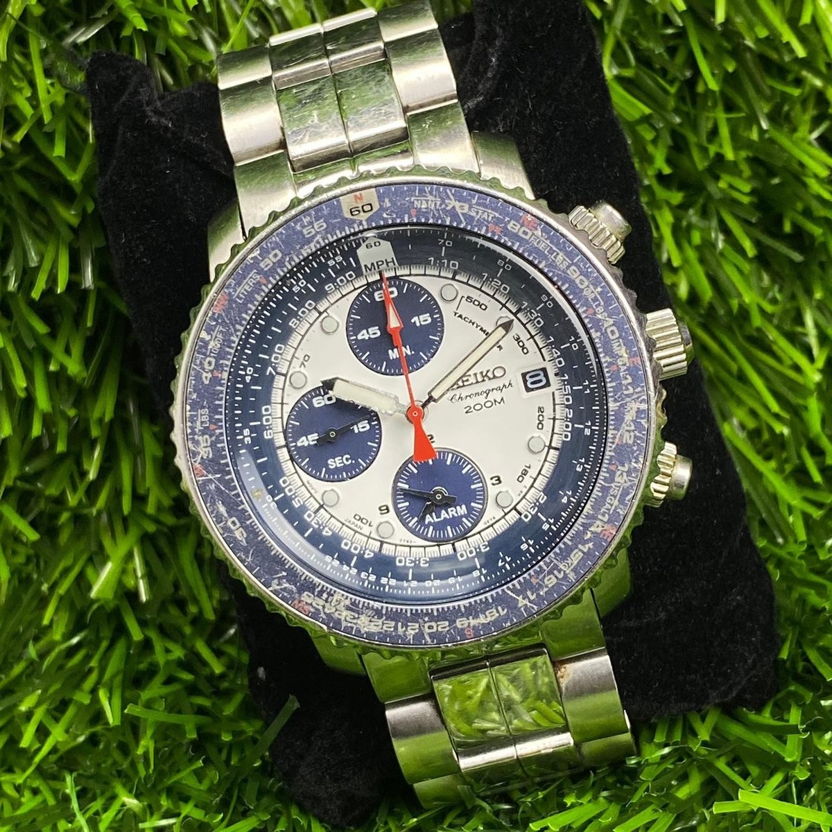 T*M様 逆輸入「SEIKO Flightmaster」SNA413 Seiko Flightmaster White Men's Watch - SNA413 for sale online | eBay