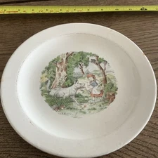 Vintage Figgjo Flint Design Norway 40’s Little Red Riding Hood Plate