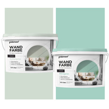 Profiweiß Wandfarbe Innenfarbe grün matt höchste Deckkraft 2,5L | 5L | 10L