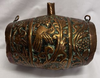 Vintage Italian copper wine/brandy barrel/ vessel