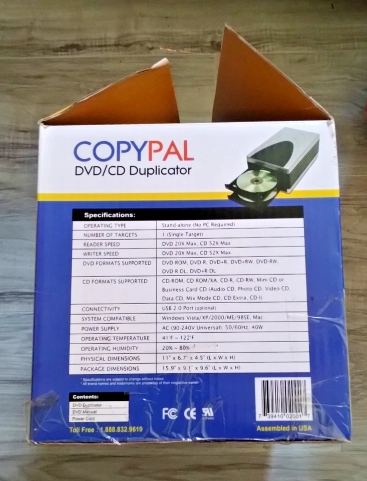 Acumen Disc CopyPal II 1 to 1 Single Target CD DVD Disc Copier D01COPYPALII - Image 4 of 4