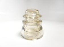 Antique Clear Glass Insulator - As Found - Armstrong DP-1 - Made in USA