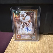 2025 Bowman University Chrome  Autographs Michael Taaffe, Gold Shimmer 42 /50 