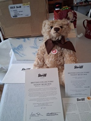 STEIFF LIMITED EDITION BRITISH COLLECTIONS BEAR 2010 EAN 663291 NEW LE 3000/1095