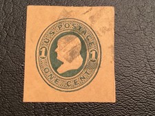 ICOLLECTZONE US U76 VF used cut square postal stationary (1)