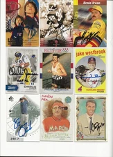 ASSORTED   PEOPLE     9   CARD   AUTOGRAPHED   LOT