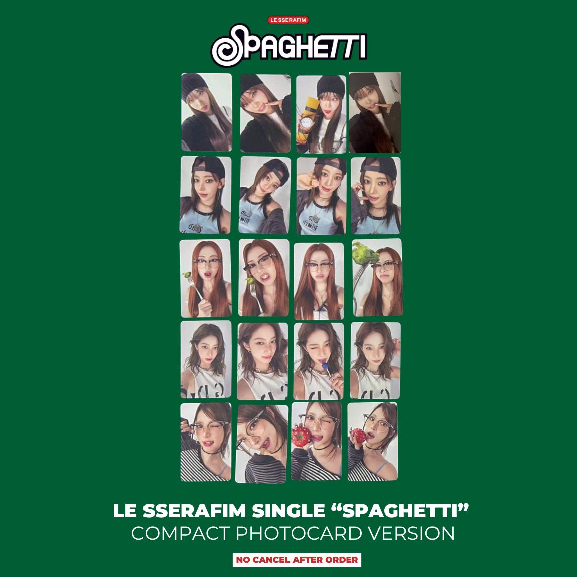LE SSERAFIM SPAGHETTI OFFICIAL ALBUM NEW PAD WEVERSE SHOP COMPACT