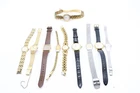 A x10 Vintage Ladies Seiko Gold Tone Quartz Wristwatches Not Tested