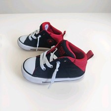 Converse Sz 7 Chuck Taylor All Star Axel Mid Top Sneakers Red Black Toddler Kids