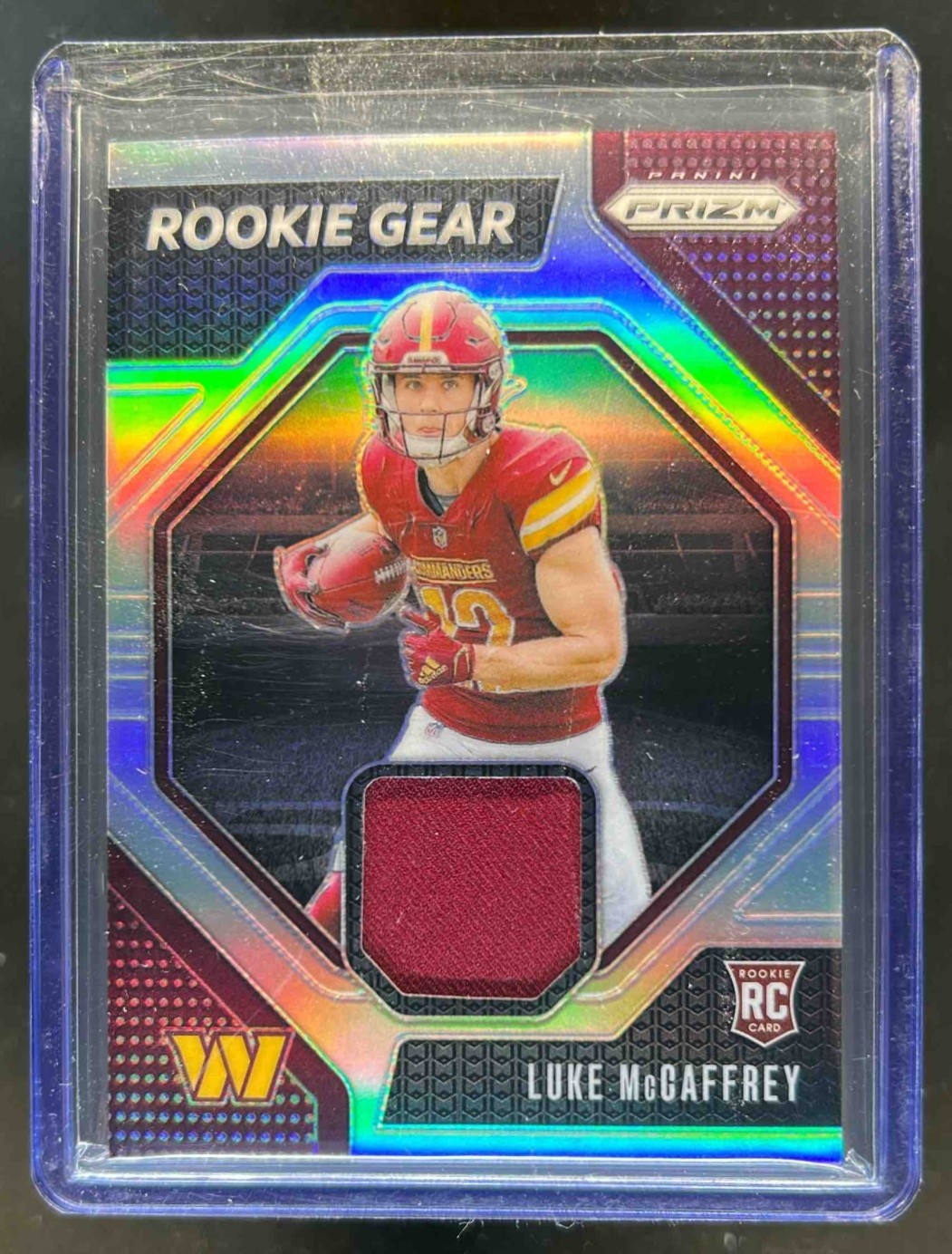 2024 Prizm Luke McCaffrey Rookie Gear RC Jersey Rookie #RG-LMY Commanders