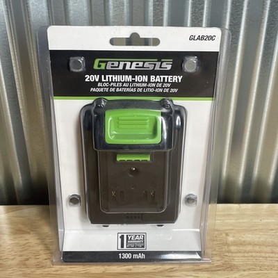 Genesis GLAB20C 20V Lithium-Ion Rechargeable Battery Replacement for SE Tools