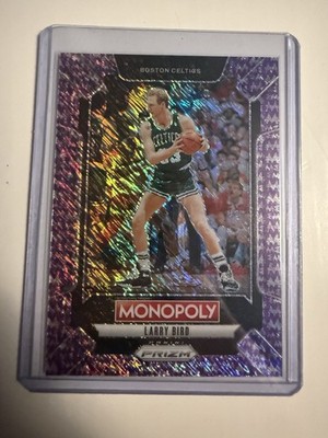 2024 Prizm Monopoly Legends Millionaire Purple Shimmer 4/50 Larry Bird HOF 6m7