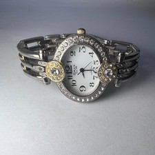 OMAX JES750 Womens Quartz Watch Silver Gold T...