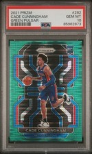 2021-22 Prizm Cade Cunningham Green Pulsar RC Rookie /25 PSA 10 Pistons