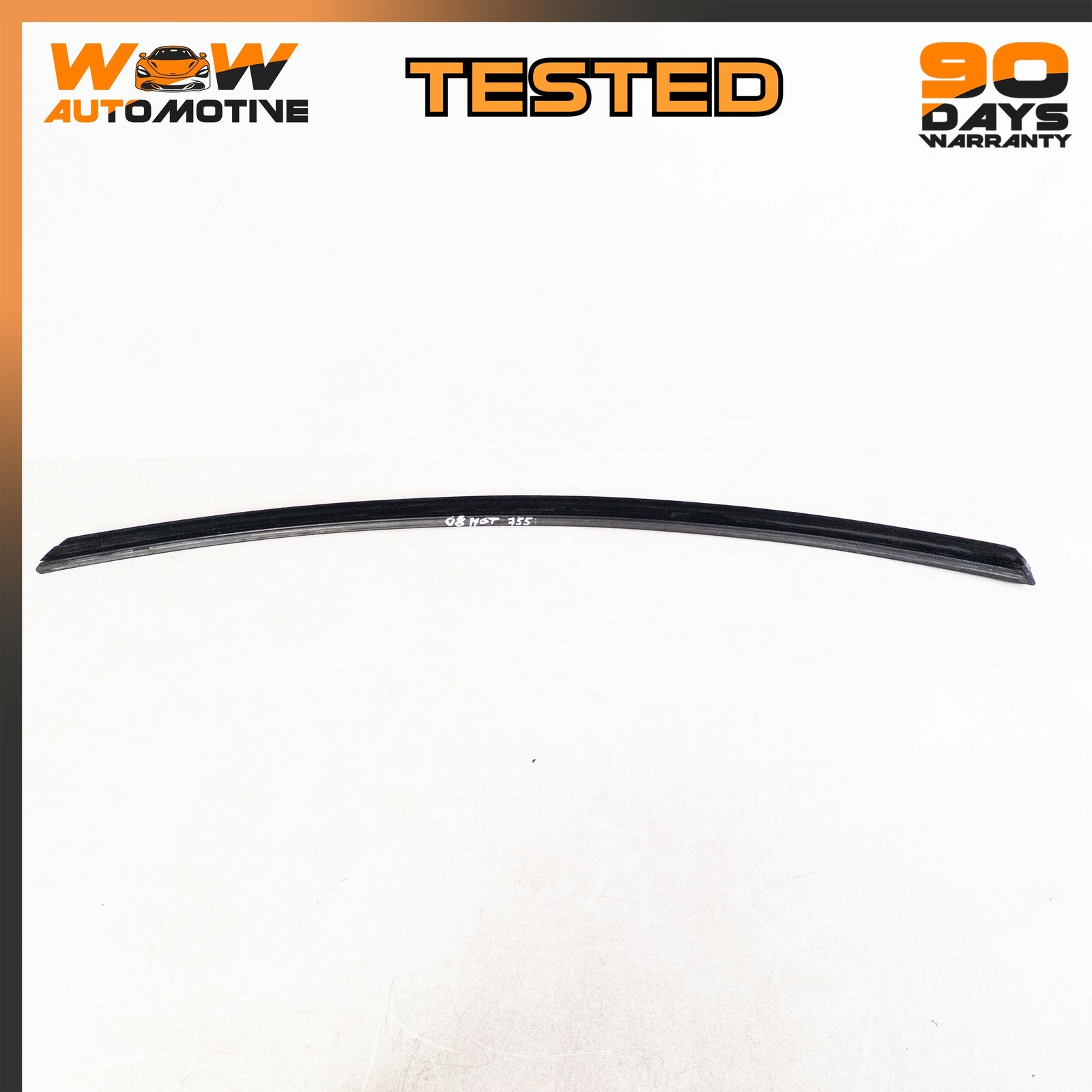 08-19 MASERATI GRANTURISMO FRONT LEFT OUTER GLASS SCRAPER GASKET BLACK OEM