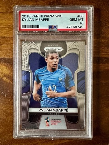 2018 Panini Prizm - KYLIAN MBAPPE Rookie - PSA 10 France Real Madrid World Cup