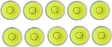 10pcs Bubble Spirit Level Degree Mark, 10x6mm Mini Circular Bullseye Level Incli