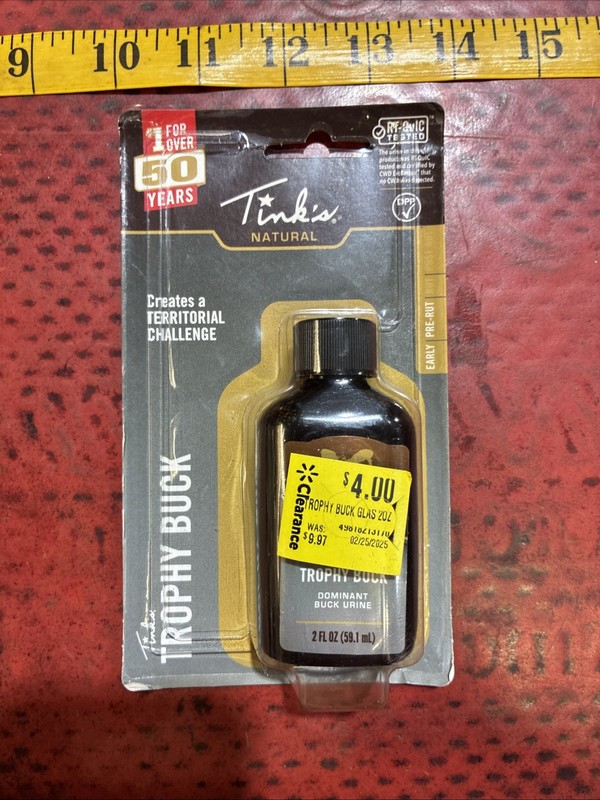 Tink's Trophy Buck Dominant Buck Urine 2 FL oz Brand New USA