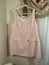 NWT Cider Knee Length Pink Tweed Women’s Sz 2XL Sleeveless Career Dress 