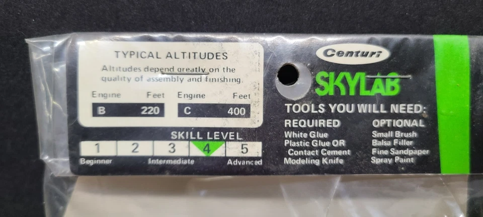 Centuri SkyLab Flying Model Rocket Kit NASA Space Station Model Rocket Sealed  - Image 4 of 4