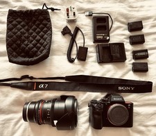 Sony A7S II Mirrorless  4k cinema Camera + 35mm Cinema lens  & Accessories