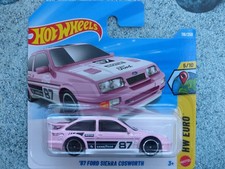 Hot Wheels H6E 116 1987 FORD SIERRA COSWORTH pink 2026 116/250 CaseE