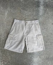 Ocean Pacific OP Vintage Tan Corduroy Cargo Shorts Size 34