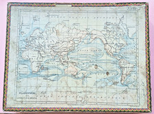 c. 1900 - ANCIEN JEU PUZZLE ATLAS GEOGRAPHIQUE - 8 planches - Hachette