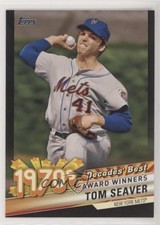 2020 Topps Decades Best Series 2 Award Winners Black 105/299 Tom Seaver HOF 03cz