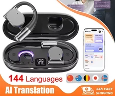 AI Language Translation Bluetooth Headphones 144 Languages 99% Accuracy Travel