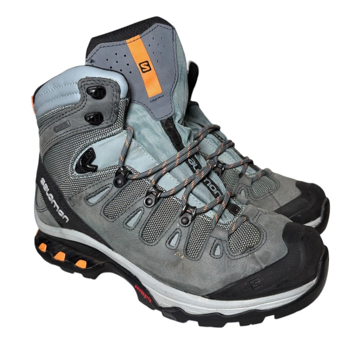SALOMON Women’s ContraGrip OrthoLite Hiking Boots Grey & Blue Size 7.5 Camping
Opens in a new window