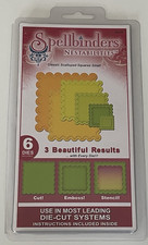 Spellbinders Nestabilities Classic Scalloped Squares Small/Set of 6 Dies NIP