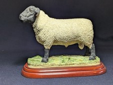BORDER FINE ARTS Figurine, ''SUFFOLK RAM" A0735 SHEEP Country Show