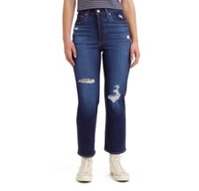 Levi's Women's Ribcage Straight Ankle Jeans Dark Indigo 29 X 27 WORN ONCE