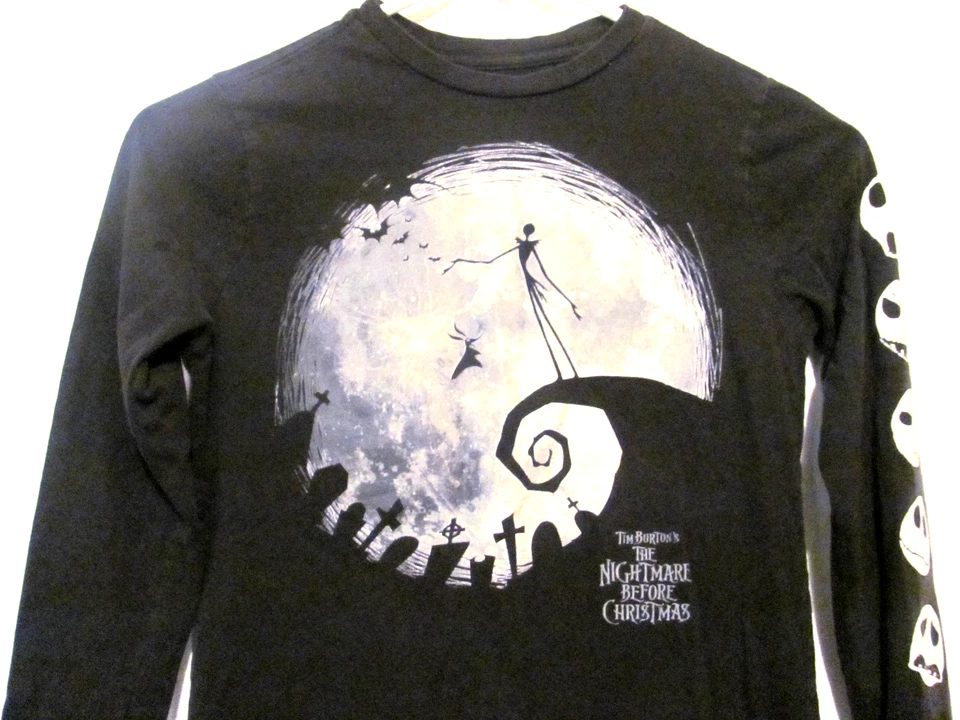 TIM BURTON'S "PESADILLA ANTES DE NAVIDAD" Camiseta Niño Talla M Manga Larga Foto 2 de 4
