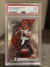 2020 Mosaic Rookie Joe Burrow PSA 9 Bengals #201 