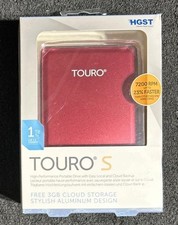 HGST Touro S 1TB Portable External Hard Drive 7200 RPM USB 3.0 Red