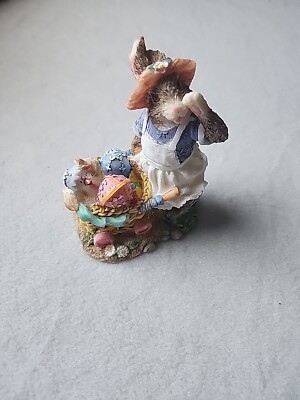 Happy Easter Bunny With Eggs In Stroller
