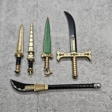 5pack Fantasy Knight Swords Spear Weapons for Block Minifigures F7fw02 Lotr