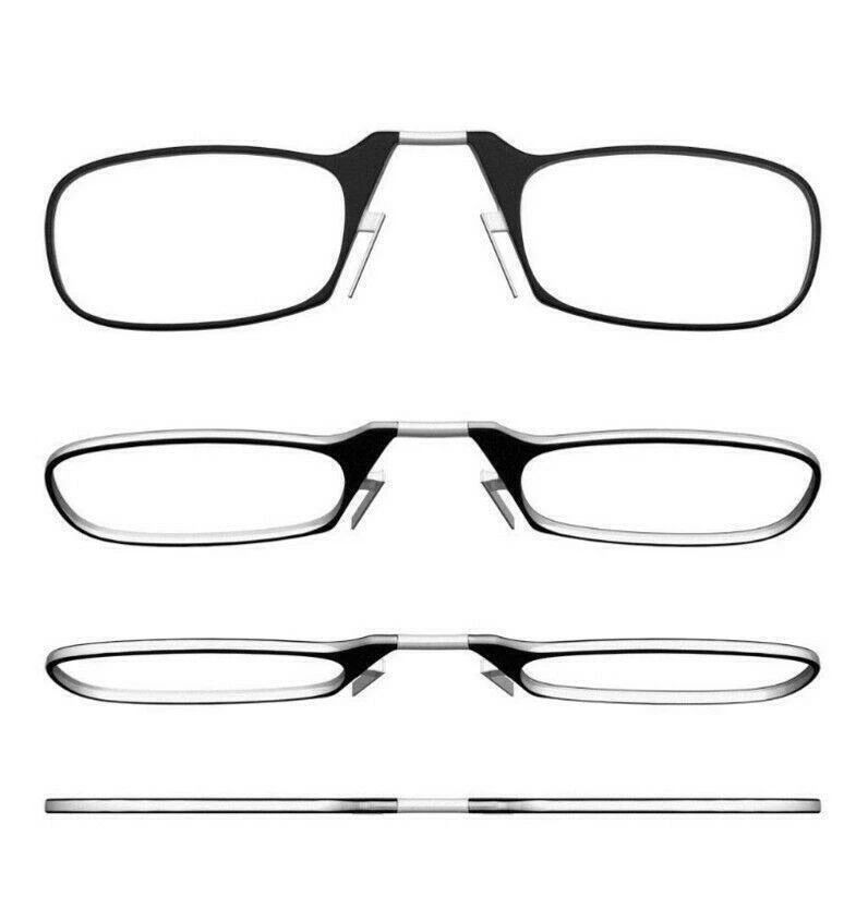 Ultra Thin Reading Glasses Nose Clip Optics Presbyopic +1.0 +1.5 +2.0 +2.5 +3.0