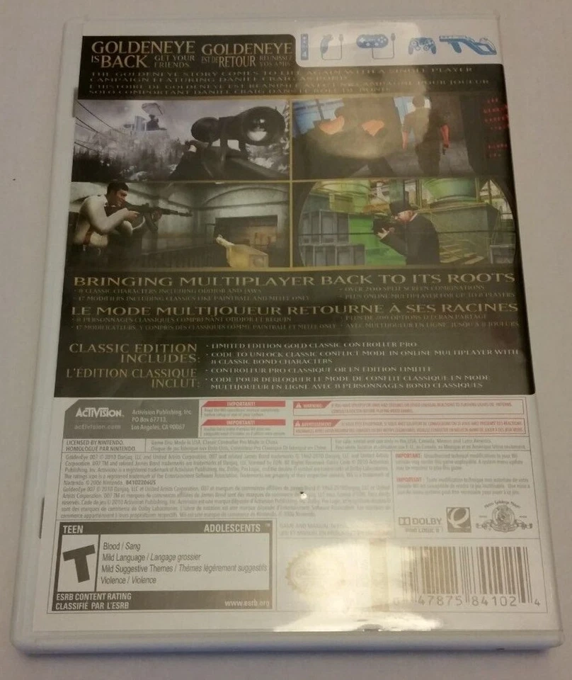 007 Goldeneye for Wii in original case with manual. Pre-owned. Like new - Image 2 of 3