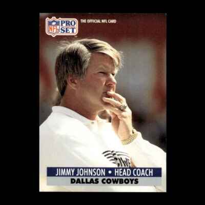 Jimmy Johnson 1991 Pro Set Dallas Cowboys #135 R329E 76