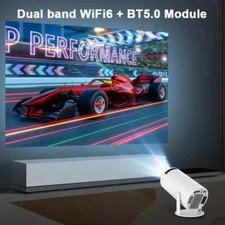 Mini Projecteur Portable Android 11 Bluetooth 5.0 4K Wifi 6 260Lm Gris