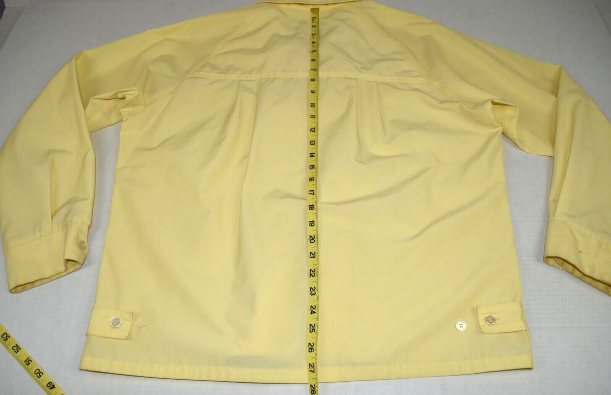 Vintage McGregor Drizzler Jacket Size 46 Large 70s Lemon Vintage McGregor Drizzler Jacket Size 46 Large 70s Lemon