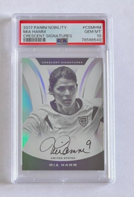 2017 Panini Nobility Autograph Mia Hamm PSA 10 GEM MT | eBay