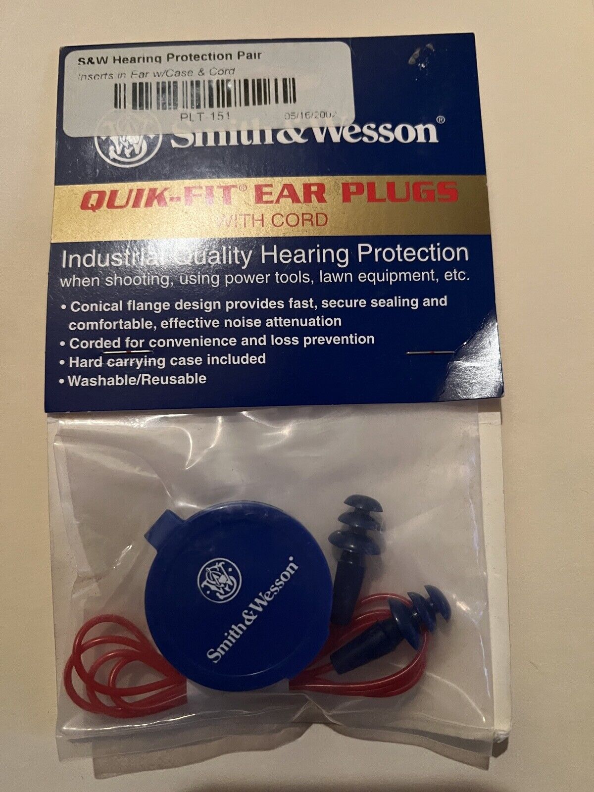 NEW S&W Smith & Wesson Quik-Fit Ear Plugs OLD STOCK From 2000 Hearing Protection
