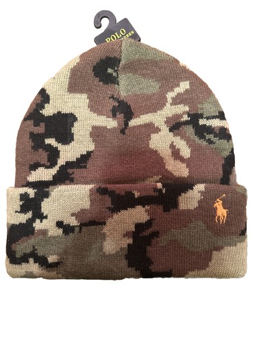 Polo Ralph Lauren Beanie Reversible Winter Hat Bold Camouflage
