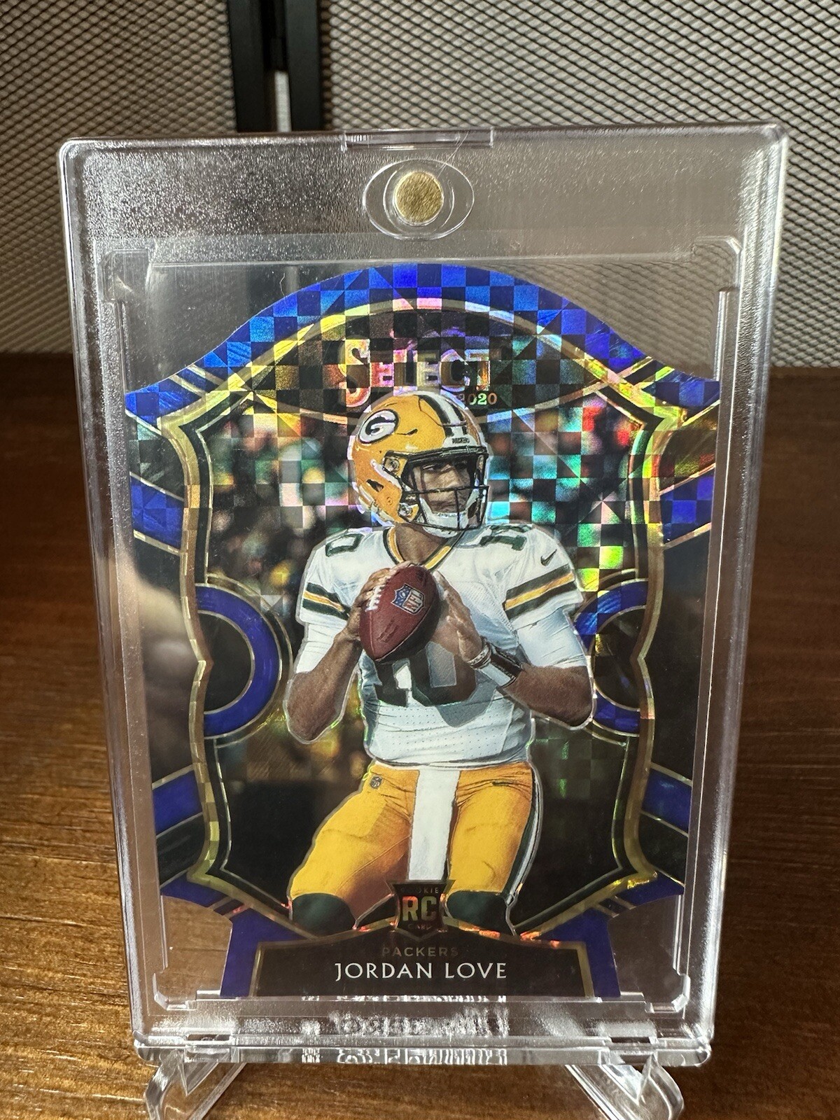 2020 Select Concourse Jordan Love Blue Power Die Cut 