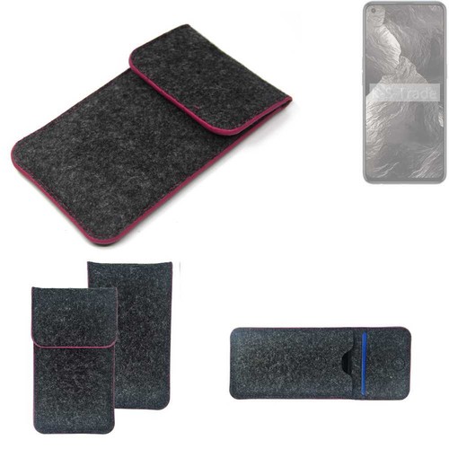 caseroxx Sac d'extérieur pour Doogee N10 en bleu fait de cuir veritable